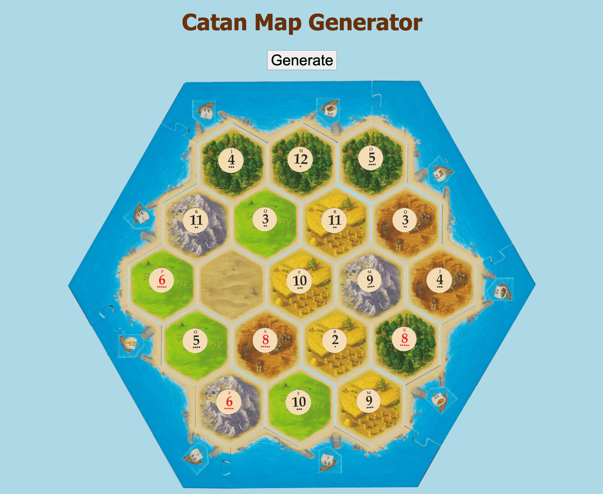 Catan Map Generator Screenshot